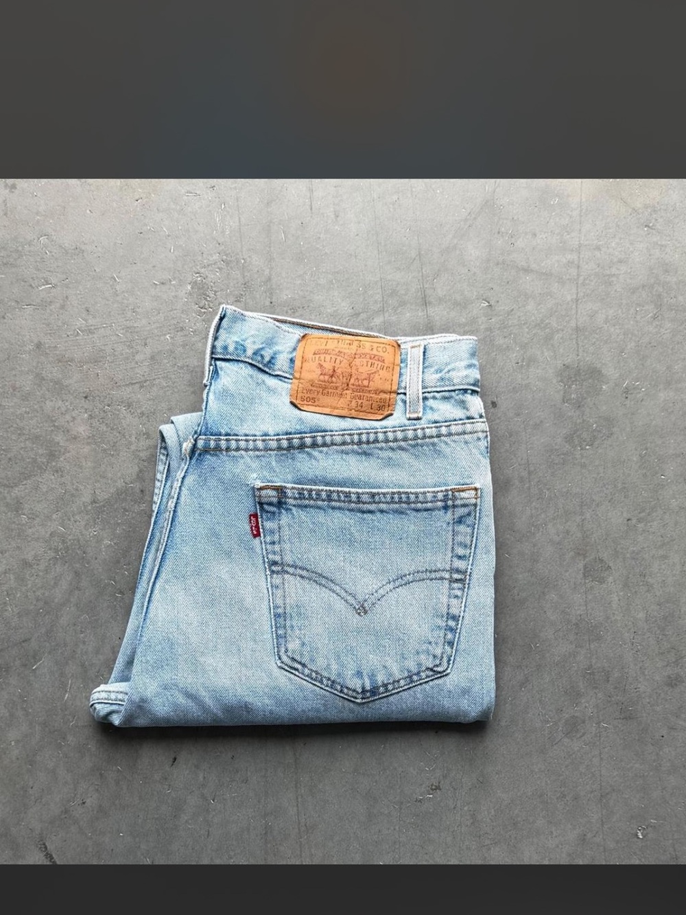 Vintage 90s Levis 505 Straight Leg Jeans 32 x 30